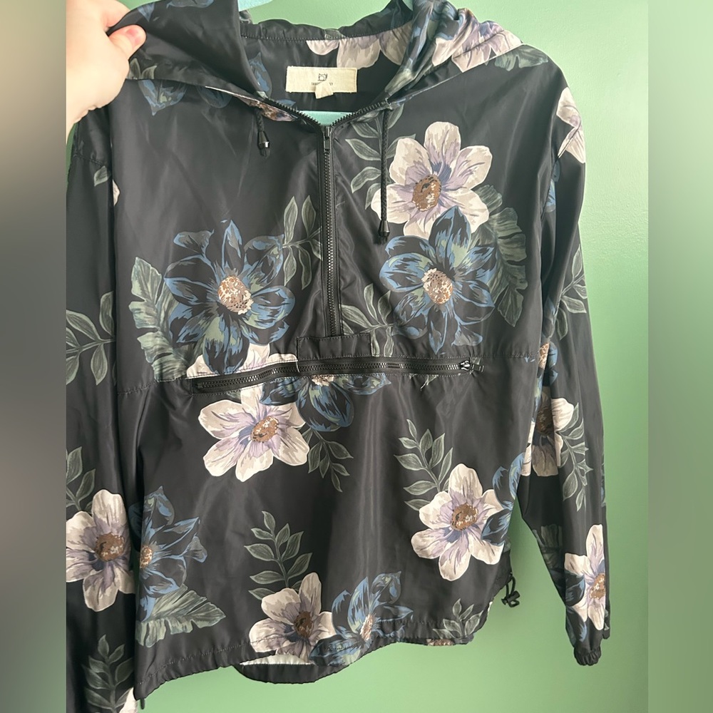 Floral Raincoat Pullover